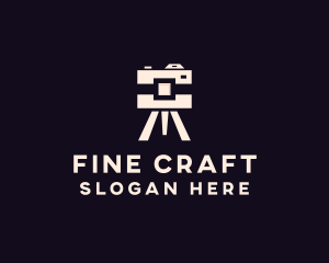 Camera Tripod Photographer logo design