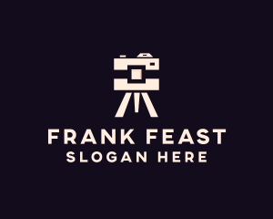 Camera Tripod Photographer logo design