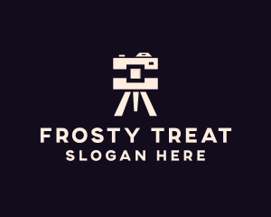 Camera Tripod Photographer logo design