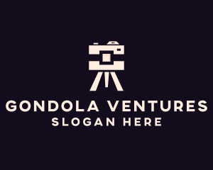 Camera Tripod Photographer logo design