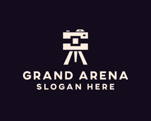 Camera Tripod Photographer logo design