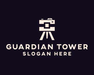 Camera Tripod Photographer logo design