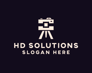 Camera Tripod Photographer logo design