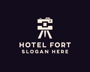 Camera Tripod Photographer logo design