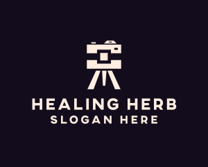 Camera Tripod Photographer logo design