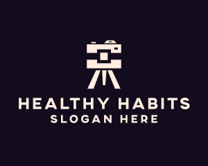 Camera Tripod Photographer logo design