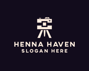 Camera Tripod Photographer logo design