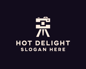 Camera Tripod Photographer logo design