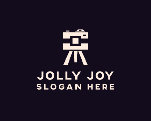 Camera Tripod Photographer logo design