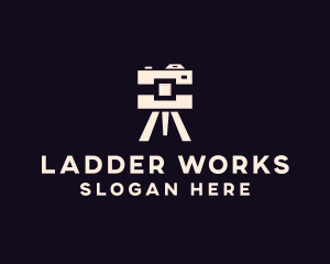 Camera Tripod Photographer logo design