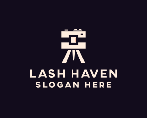 Camera Tripod Photographer logo design