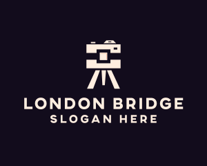 Camera Tripod Photographer logo design