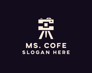 Camera Tripod Photographer logo design