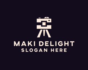 Camera Tripod Photographer logo design