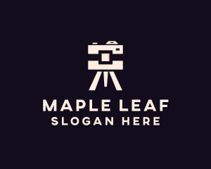 Camera Tripod Photographer logo design