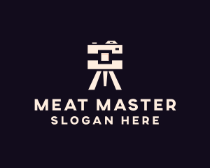 Camera Tripod Photographer logo design