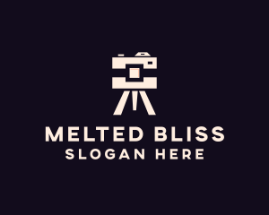 Camera Tripod Photographer logo design