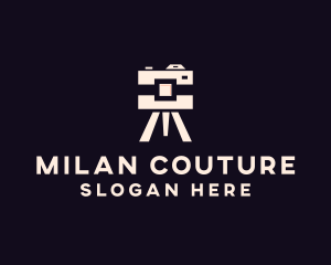 Camera Tripod Photographer logo design