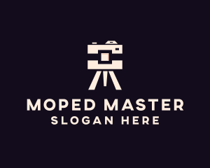 Camera Tripod Photographer logo design