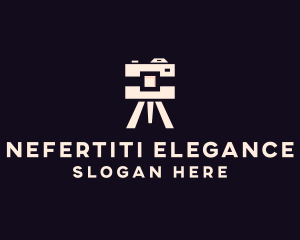 Camera Tripod Photographer logo design