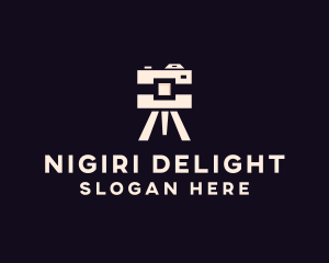 Camera Tripod Photographer logo design