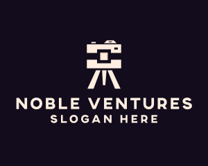 Camera Tripod Photographer logo design