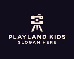 Camera Tripod Photographer logo design