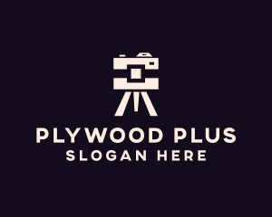 Camera Tripod Photographer logo design