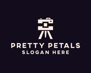 Camera Tripod Photographer logo design