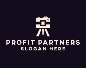 Camera Tripod Photographer logo design