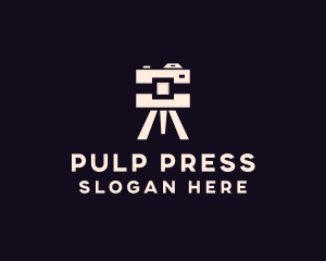 Camera Tripod Photographer logo design