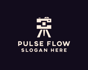 Camera Tripod Photographer logo design