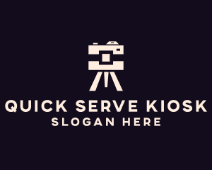 Camera Tripod Photographer logo design