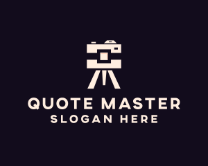 Camera Tripod Photographer logo design