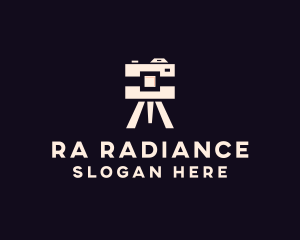 Camera Tripod Photographer logo design