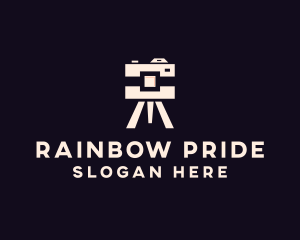 Camera Tripod Photographer logo design