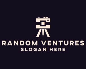 Camera Tripod Photographer logo design