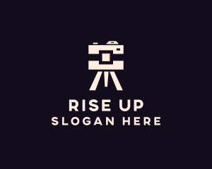 Camera Tripod Photographer logo design