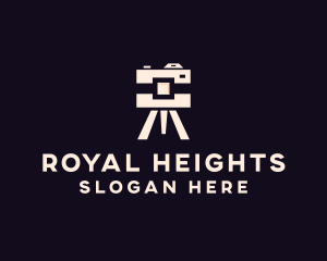 Camera Tripod Photographer logo design