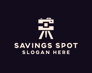 Camera Tripod Photographer logo design