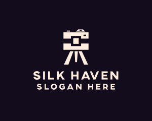 Camera Tripod Photographer logo design