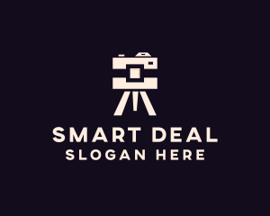 Camera Tripod Photographer logo design