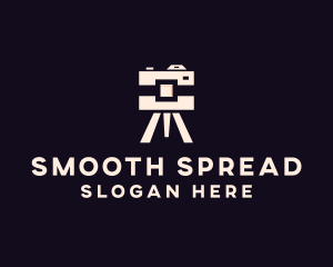 Camera Tripod Photographer logo design