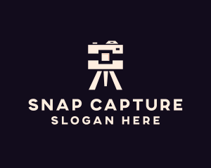 Capture - Camera Tripod Photographer logo design