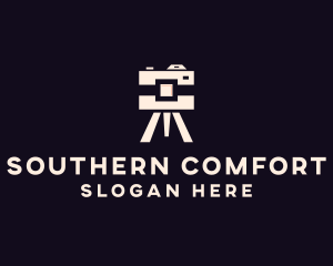 Camera Tripod Photographer logo design