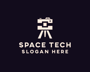 Camera Tripod Photographer logo design