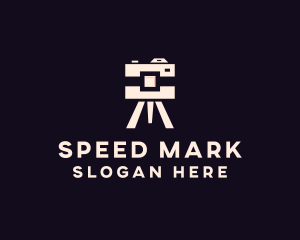 Camera Tripod Photographer logo design