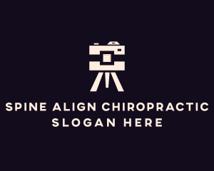 Camera Tripod Photographer logo design