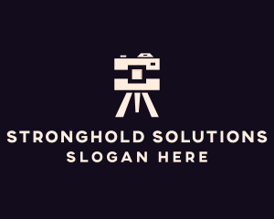 Camera Tripod Photographer logo design