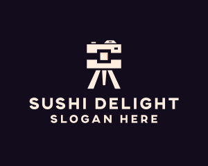 Camera Tripod Photographer logo design